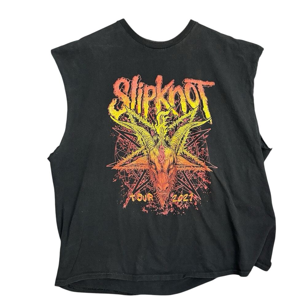 Slipknot Knotfest Roadshow 2021 Cutoff Tank Shirt Sleeveless Concert Tee Medium
